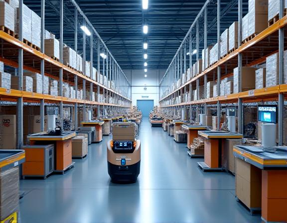 Ecommerce fulfillment warehouse with AI inventory management in Southern California